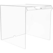 TrippNT Extra-Large Clear Acrylic Equipment Draft Shield, 22"W x 23"D x 22"H