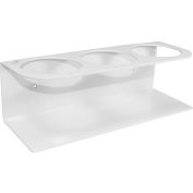 TrippNT™ ABS blanc 1000 mL Triple porte-bouteille, W 13" x 5 « D x 4" H
