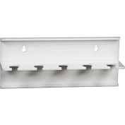 TrippNT™ 5-Slot Wall Mount Pipettor Holder, 10"W x 3"D x 5"H, White