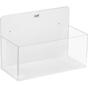 TrippNT White PVC/Acrylic Extra Large Lab Box with Double Sided Tape, 13"W x 7"D x 9"H