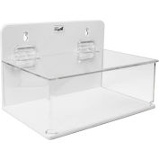 TrippNT™ Small Lab Supply Box with Lid, 9"W x 6"D x 6"H, White/Clear