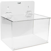 TrippNT™ Large Lab Supply Box with Lid, 9"W x 6"D x 9"H, White/Clear