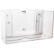TrippNT Single Dual-Dispensing Folded Paper Towel Dispenser, Clear