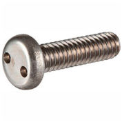Tamper-Pruf 18-8 Stainless Steel Security Machine Screw With Pan Spanner Head, 100/Pack
