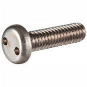 1/4-20 x 1-1/4" Security Machine Screw - Pan Spanner Head - 18-8 Stainless Steel - FT - UNC - 100 Pk