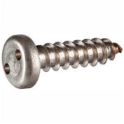 #8AB x 1" Security Sheet Metal Screw - Pan Spanner Head - 18-8 Stainless Steel - FT - USA - 100 Pk