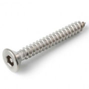 #14AB x 2" Security Sheet Metal Screw - Flat Hex Socket Head - 302HQ/18-8 Stainless Steel - 100 Pk