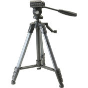 Carson The Rock Series, 3-Way Panhead Aluminum Lightweight Tripod with Carrying Case, 59.6", Black