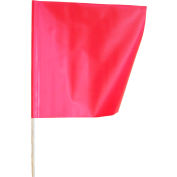 Vizcon Traffix Devices Reinforced Safety Flag, True Red, 24''x24''
