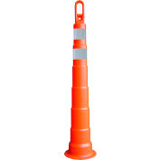 VizCon 46000 Series Looper Cone® with 3" Reflective Bands, 42"H, Orange