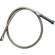 Tuyau flexible T&S Brass B-0068-H, acier inoxydable, pour cols de cygne pivotants d'évier de prérinçage de 68 po