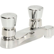 T-S® B-0831-02VR Lavatory Metering Faucet, Deck Mount, 4" Centerset, 0,5 GPM, Push Buttons