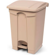 Toter Fire Retardant Step On Container, 12 Gallon, Beige - SOF12-00BEI