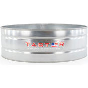 Tarter Galvanized Stock Tank 390 Gallon, 70-1/2 to 73-1/2"L x 70-1/2 to 73-1/2"W x 24"H