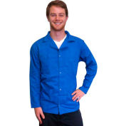 Transformer les Technologies ESD taille longueur blouse de laboratoire, tricoter brassard, bleu clair, 2XL