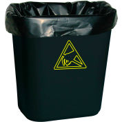 Transformation de Tech poubelle conductrice Liners WBASLB Black, 7-10 Gal