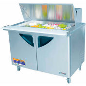 Super série Deluxe - Mega Top Sandwich/salade Table 48-2/9" W - porte 2