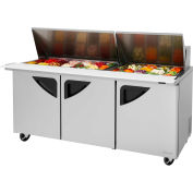 Super série Deluxe - Mega Top Sandwich/salade Table 72-1/2" W - porte 3