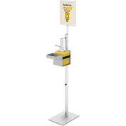 Global Industrial™ Distributeur de condiments sans contact avec cadre 8-1/2"W x 11"H, argent