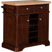 Tresanti® Armoire Fontaine Kitchen Island, 36"W x 21"D x 35-3/4"H, Cerise rôtie