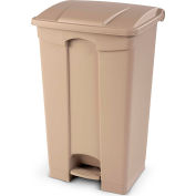 Toter Fire Retardant Step On Container, 23 Gallon, Beige - SOF23-00BEI