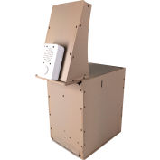 Barrière® contre les oiseaux Porte de piège à moineaux avec module audio, brun