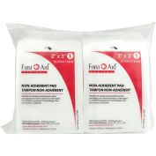 Coussinets non adhérents first aid Central™, 2"x 3 », 100/Sac