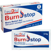 First Aid Central™ BurnStop Burn Gel Packets, 1/8 oz, 6/Boîte