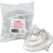 First Aid Central™ CPR Face Mask with One Way Valve with Gloves, 1/Bag