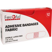 Bandages en tissu adhésif First Aid Central™, 1 » x 3 », 12/Boîte