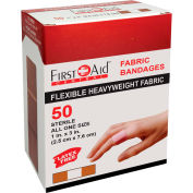 Premiers soins Adhésif Central™ Bandages en tissu tissé lourd, 1 « x 3 », 50 / Boîte