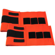 First Aid Central™ Velcro Elastic Orange Quick Strap, 2/Set