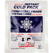 First Aid Central™ Instant Cold Compress, 4 » x 5 », 50/Étui, qté par paquet : 50