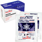First Aid Central™ Instant Cold Compress, 4" x 5", 2/Box