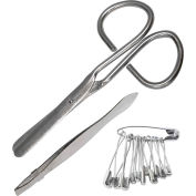 Trousse d’instruments centrale™ de premiers soins (1 ciseaux, 1 pinces à épiler et 12 épingles de sécurité assorties)