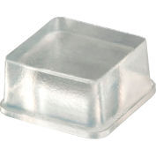 Pare-chocs en caoutchouc pour les appareils - carré - clair - 0,380" H x W - BS04 - Pkg 0,780" de 2000