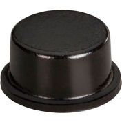 Pieds en caoutchouc antidérapants - cylindrique plat - noir - 0,250" H x 0,500" W - BS06 - Pkg de 5000