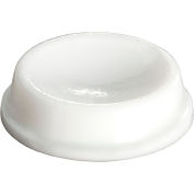 Butoir de porte en caoutchouc et mur protecteur - encastré - blanc - 0,140" H x 0,500" W - BS18 - Pkg de 5000