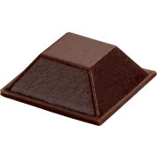 Pare-chocs en caoutchouc pour les appareils - carré - noir - 0,300" H x W - BS19 - Pkg 0,810" de 2646