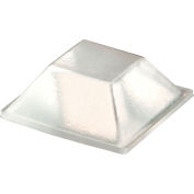 Pare-chocs en caoutchouc pour les appareils - carré - clair - 0,300" H x W - BS19 - Pkg 0,810" de 2646