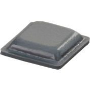 Garniture de butoir en caoutchouc pour appareils - Square - Gray - 0,100" H x 0,400" W - BS20 - Pkg de 5082