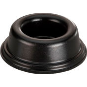 Butoir de porte en caoutchouc et mur protecteur - encastré - noir - 0,600" H x W - BS30 - Pkg de 1,810" de 500