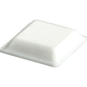 Pare-chocs en caoutchouc pour les appareils - carré - blanc - 0,120" H x 0,500" W - BS32 - Pkg de 5000