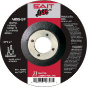 Depressed Center Wheel T27 4-1/2" x .045" x 7/8" 60 Grit Alum. Oxide - United Abrasives - Sait 22021 - Pkg Qty 50