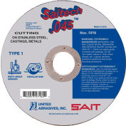Cut Off Wheel Type 1 Saitech 6" x .045" x 5/8" Ceramic Alum. Oxide - United Abrasives - Sait 23181 - Pkg Qty 50