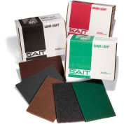 Sable-lumière main Pad 6 "x 9" Green Non tissé s - Unis abrasifs - Sait 77496, qté par paquet : 20