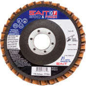 Grind/finition Rabat disque T29 4-1/2 "x 7/8" grain 80 enduit & non-tissé - abrasifs Unis - Sait 77721, qté par paquet : 10