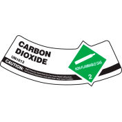 Accuform MCSLCAGXVE gaz cylindre épaule Label, dioxyde de carbone, Dura-Vinyl™, 5/Pack