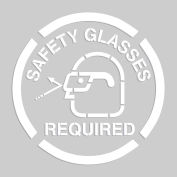 Accuform PMS225 étage pochoir - lunettes de sécurité requis - 20 "x 20"