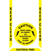Accuform PSR526 Slip-Gard™ Floor Marking Kit - Electrical Panel, Keep Clear